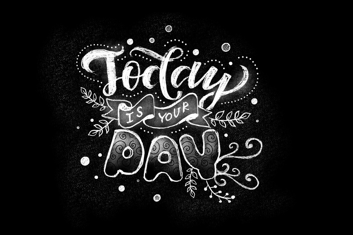 Realistic Chalk Drawings & Lettering preview 8