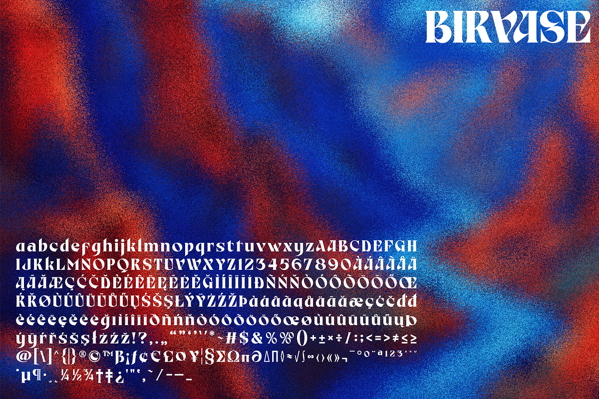 Birvase Display Font, a Serif Font by Bagerich Type Foundry (Photo 9 of 12)