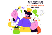 10 Magician Illustration, a Person Illustration by denayunebgt (Thumbnail 1 of 4)