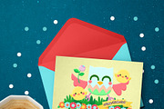 Easter Owl Digital Clipart, a Seasonal Illustration by Cozy Cat Design (Thumbnail 5 of 5)