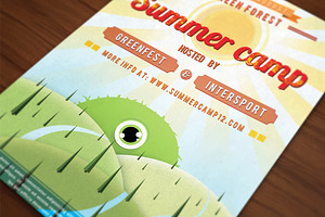 Retro Summer Camp Flyer