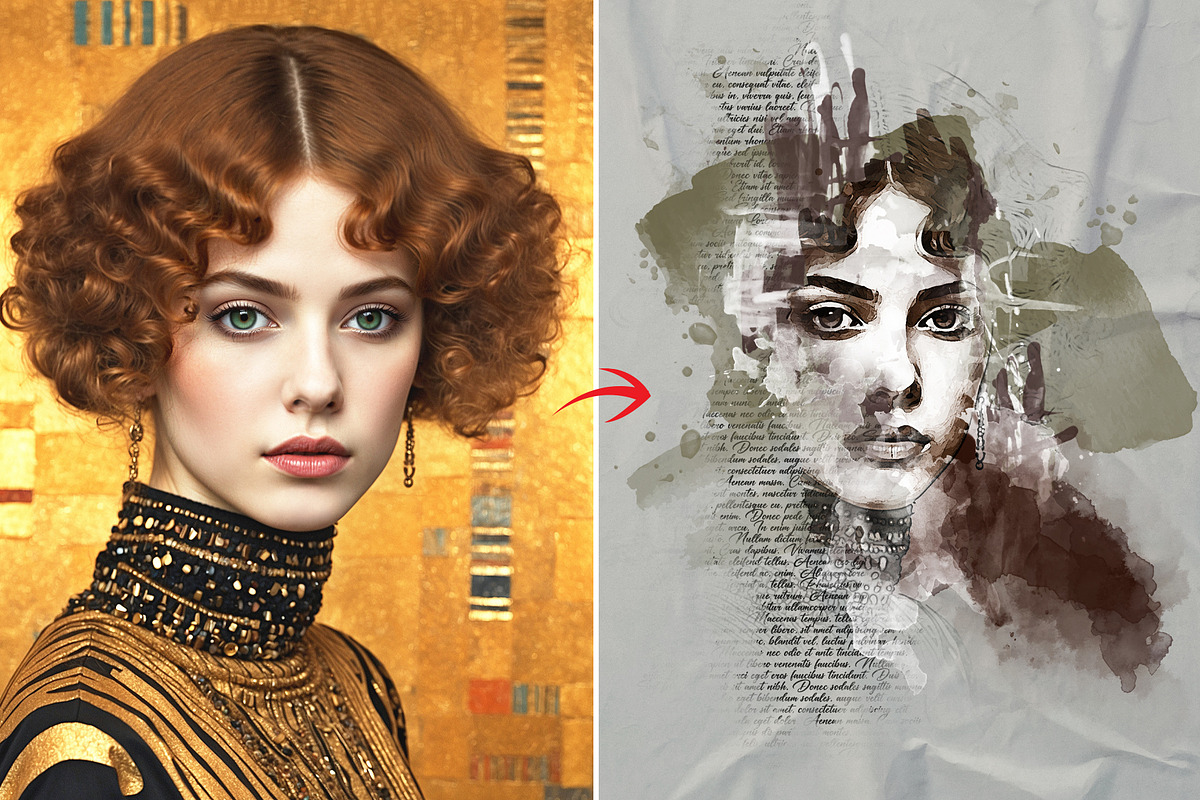 Watercolor Mixed Media Art Effect, an Action Add-On by Photoshop Action (Photo 2 of 12)