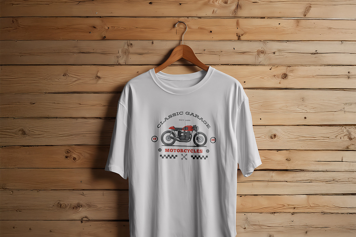 Classic Garage Motorcycles Red 5x5, a Poster Template by Me55enjah Design (Photo 3 of 4)