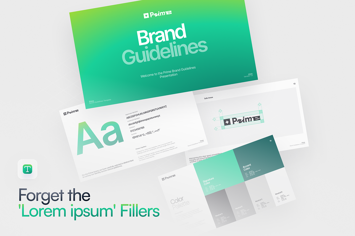 Prime Brand Guidelines • Figma, a Branding & Logo Template by Vasil Enev (Photo 6 of 7)