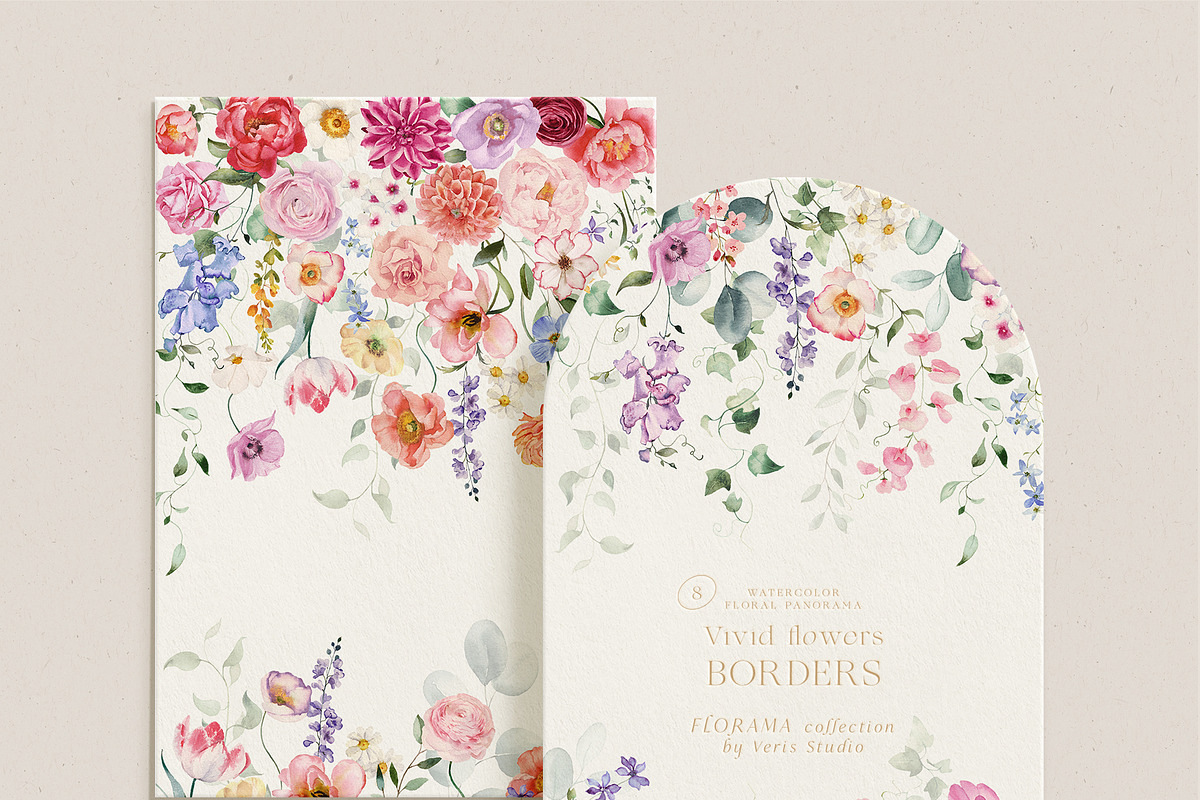 Florama Watercolor Floral Summer Set, a Decorative Illustration by Veris Studio (Photo 10 of 23)
