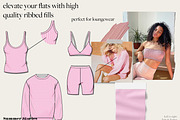 Hi Res Ribbed Jersey Fabric Vectors, a Pattern Graphic by Summer Stories (Thumbnail 3 of 4)