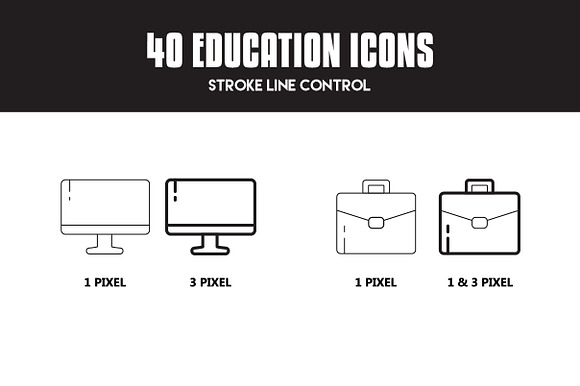 40 Education Icon Set