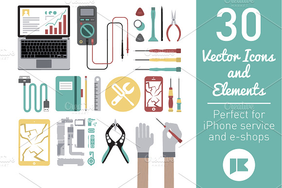 30 Icons Phone Service And Repair