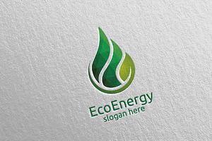 Eco Water Drop Logo, Energies Logo