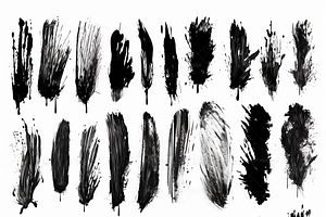 Bundle Watercolor Brushes Ink 240