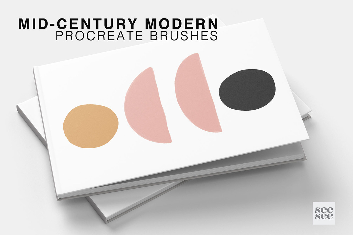 Procreate Mid Century Modern Brushes, a Brush Add-On by CC CREATIVE CO (Photo 3 of 17)