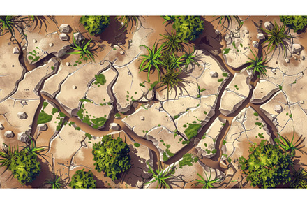 Cracked ground top view, cracking, an Abstract Photo by ZinetroN