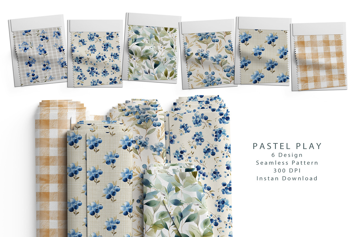 6 Seamless Pattern: Pastel Play, a Pattern Graphic by StudioCitra (Photo 1 of 10)