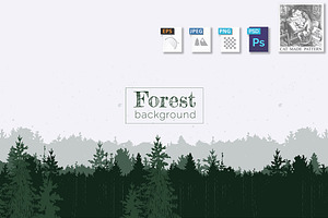 Forest panorama background