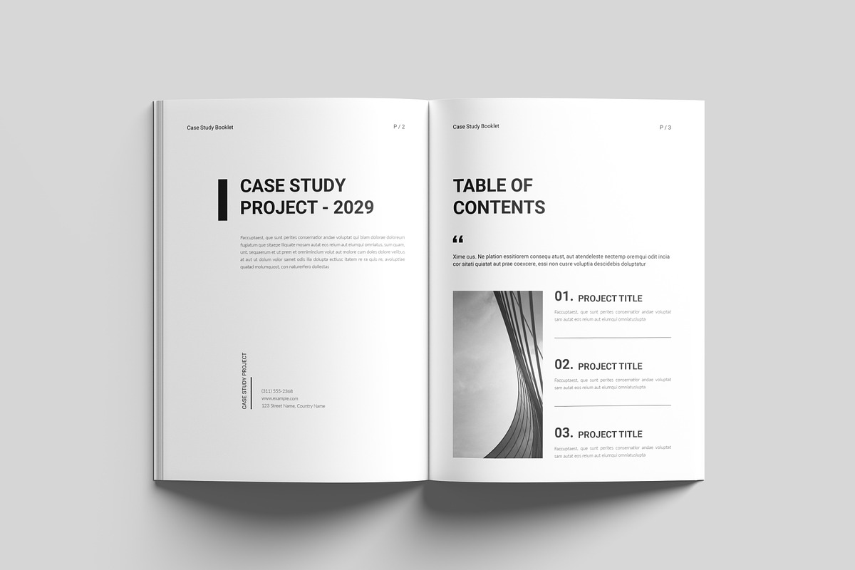 Case Study Booklet Template, a Design Template by RusenoelType (Photo 2 of 9)