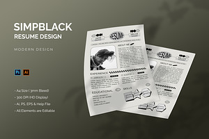 Simpblack - Resume Template