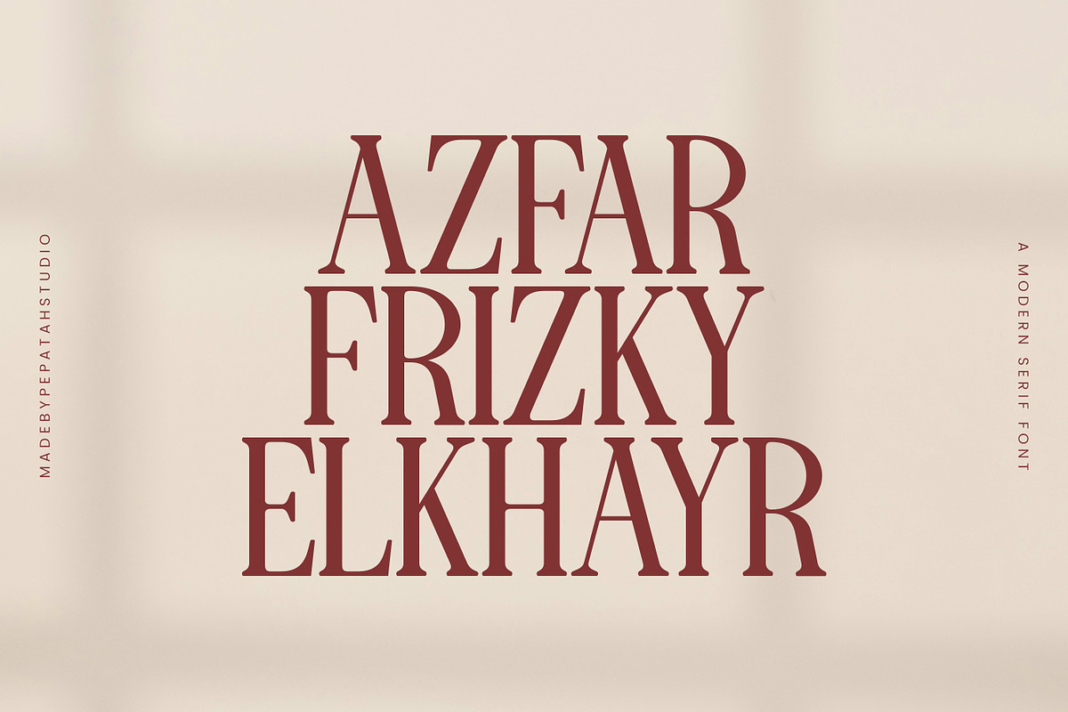 Azfar Serif Font, a Serif Font by Pepatah Studio (Photo 4 of 12)