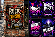 Party Events Flyer Poster Template 2, a Flyer Template by Miyaji75 (Thumbnail 4 of 5)