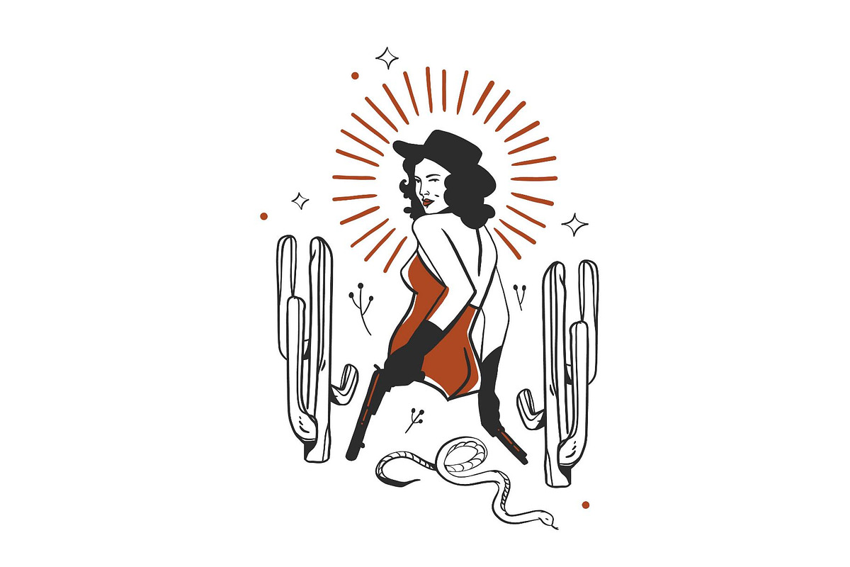 Wild west set, a Person Illustration by Anastasy_helter (Photo 8 of 16)