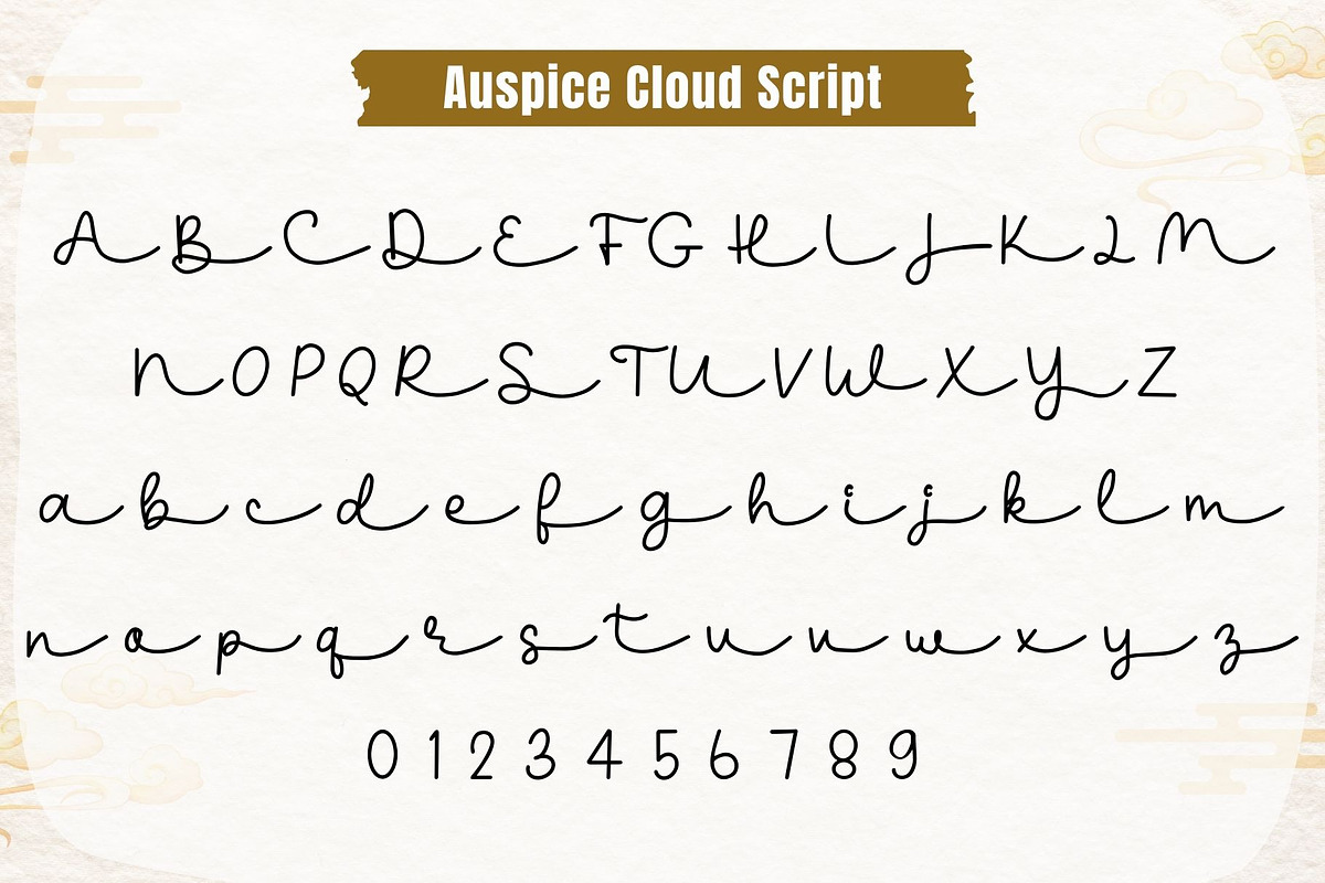 Auspice Cloud - Chinese Font Duo, a Script Font by AnningArts (Photo 7 of 8)