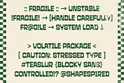 Teaslur - A Funky Modular Sans Serif, a Sans Serif Font by Shapespired Design (Thumbnail 8 of 16)