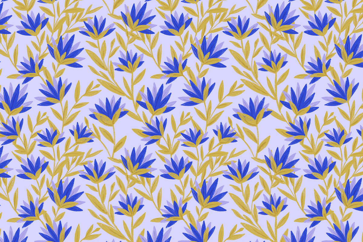 Abstract Botanical Seamless Pattern, a Pattern Graphic by Annie Tyndall Creative (Photo 2 of 12)