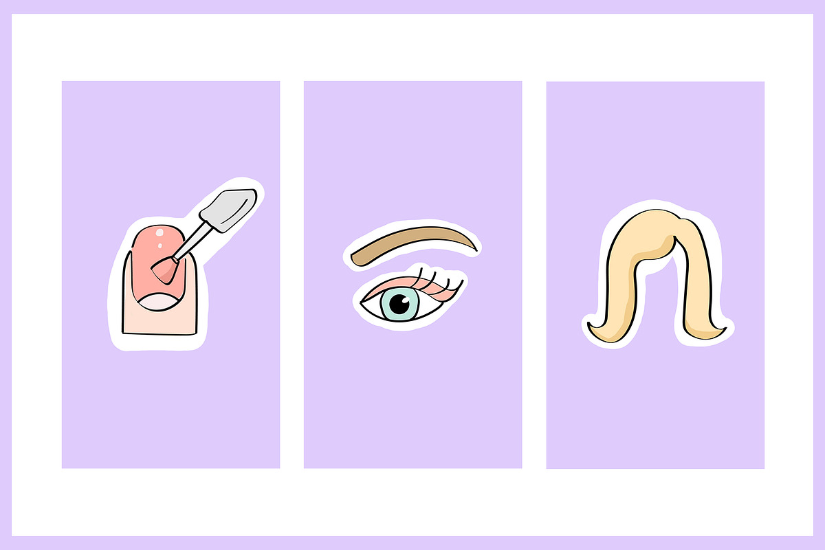 18 Instagram Icons BEAUTY PACK, a Social Media Template by Kristina Dubnovitskaya (Photo 3 of 6)