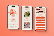 Sushi Restaurant Figma Landing Page, a Landing Page Template by Supanium Studio (Thumbnail 2 of 5)