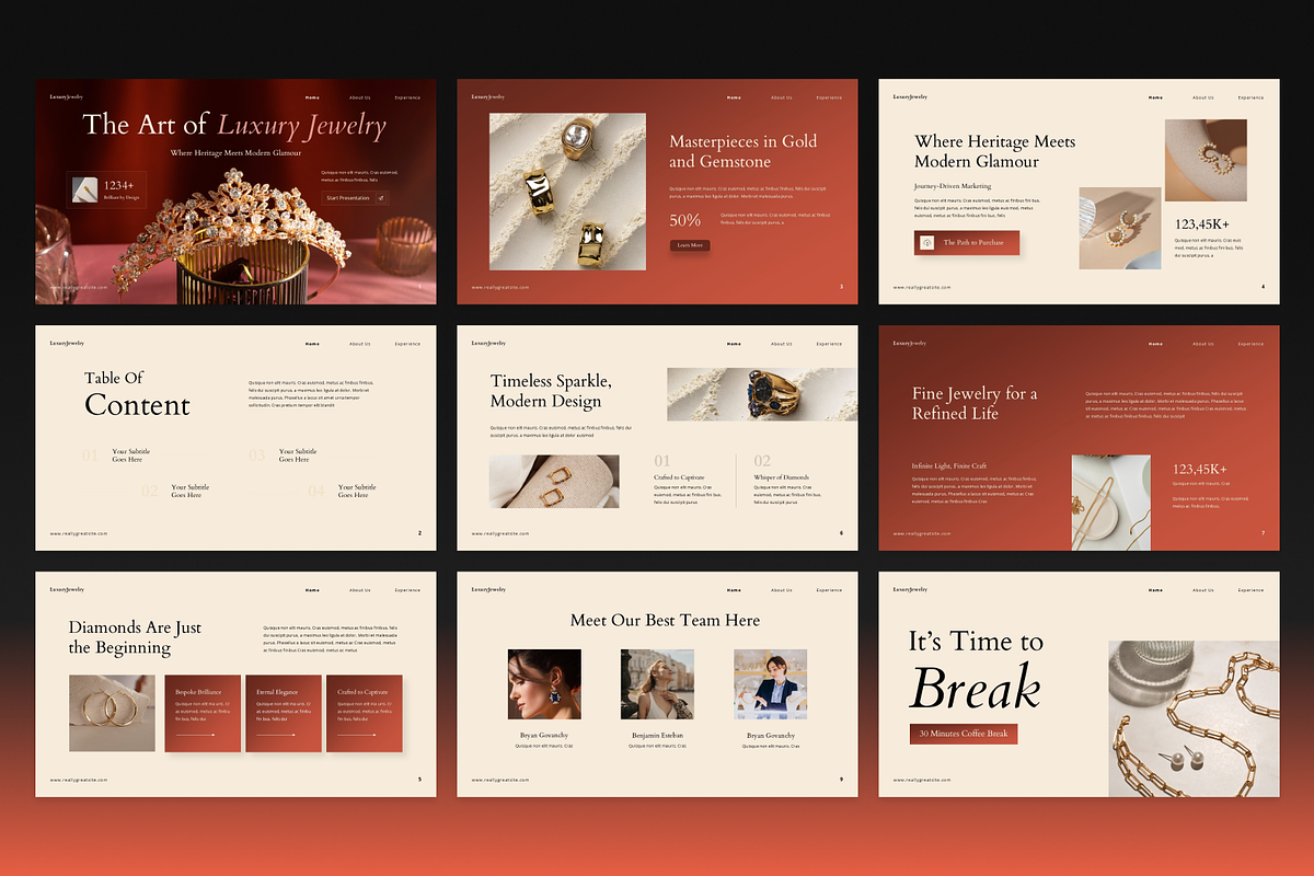 Luxury Jewelry Presentation, a Presentation Template by Annora Studio (Photo 2 of 7)