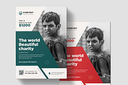 Charity Flyer Template, a Flyer Template by Pixelpick (Thumbnail 1 of 2)