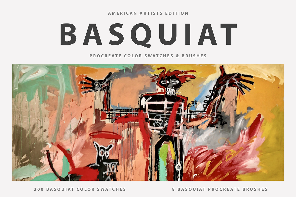 Basquiat's Art Procreate Brushes, a Brush Add-On by Digi Life (Photo 1 of 14)