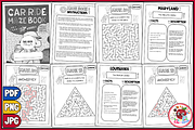 50 States Puzzles Mazes Worksheets, an Education Illustration by EduEnrich (Thumbnail 2 of 3)