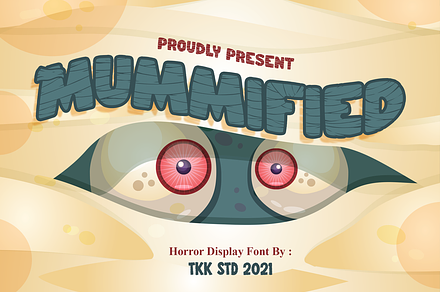 Mummified - Horror Font, a Font by tokokoo