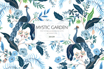 Mystic garden, luxury Print Patterns