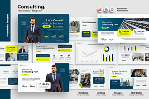 Consulting - PowerPoint Template, a Presentation Template by Iqsiart Studio