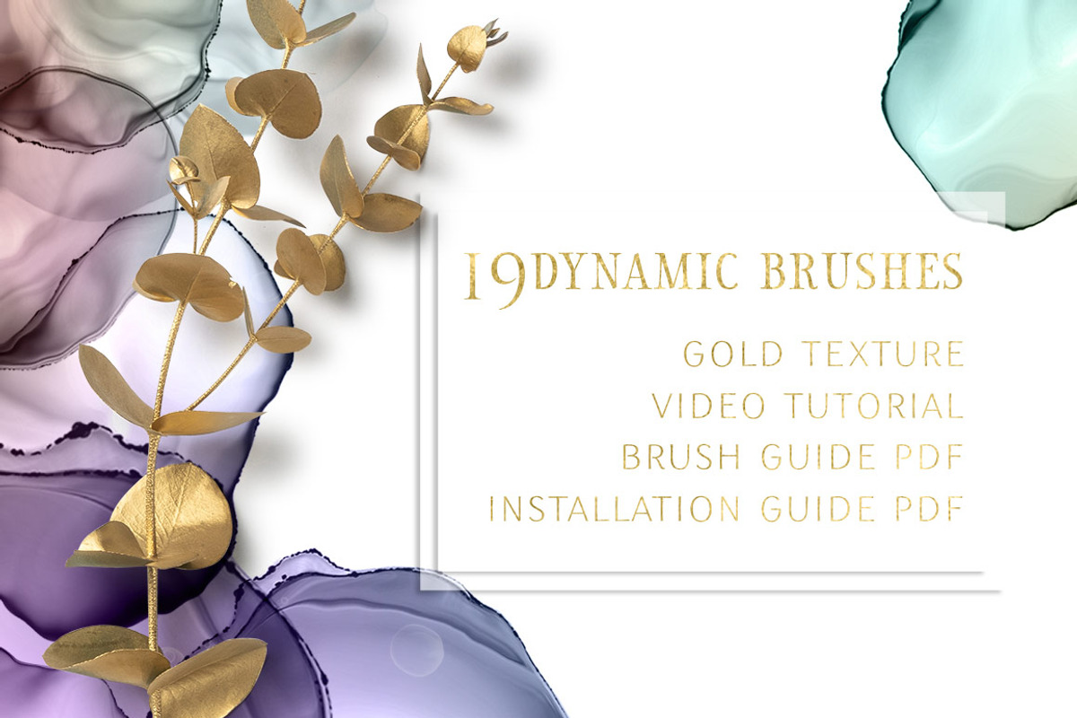 Dynamic Alcohol Inks for Procreate preview 2