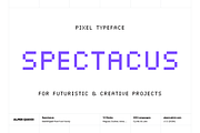 Spectacus Pixel Typeface (12 Fonts), a Sans Serif Font by alpercakici (Thumbnail 1 of 14)