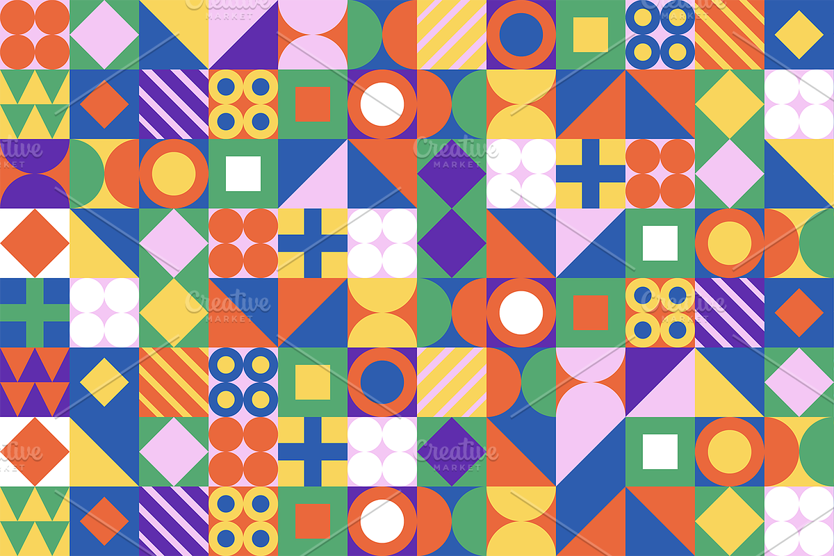 Geometric Background pattern, a Pattern Graphic by SPACECAKE (Photo 4 of 4)