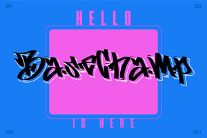 Base Champ Graffiti Font Extras