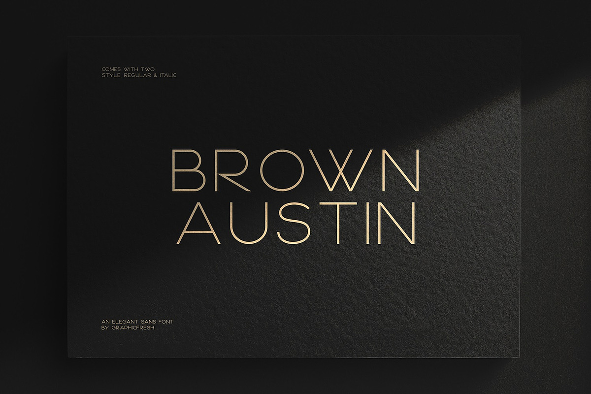 Brown Austin - Modern Sans Serif