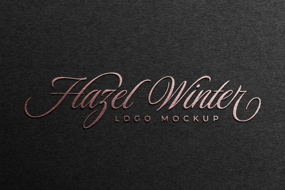 Logo Mockup Rose Gold Foil, a Product Mockup by Smart Works