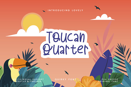 Toucan Quarter Display Font