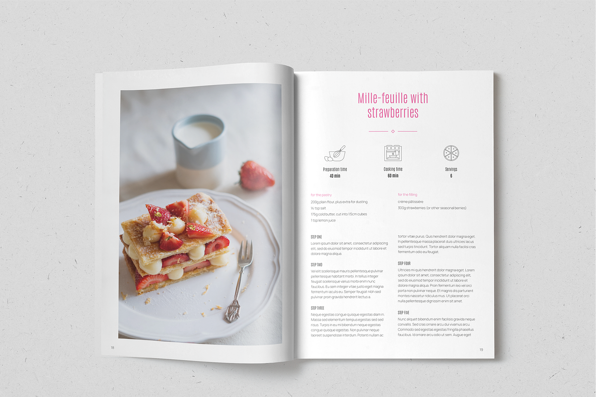 Sweet Heaven Recipe Book, a Magazine Template by SonaGeciova (Photo 11 of 18)