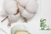 50 Kawaii Astronaut Clipart, a Decorative Illustration by Pati Charm Studio (Thumbnail 9 of 9)