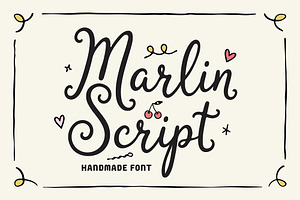 Marlin Script – Handmade Script Font