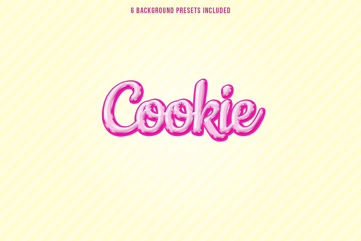 PINK GLOSS 3D Shiny Text Effect, a Preset Add-On by velvetmade.designs (Photo 3 of 8)