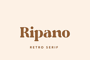 Ripano Retro Serif Font, a Serif Font by Creative Foundry (Thumbnail 1 of 10)