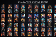 2D Character Avatar Icons Mega Pack, a Solid Icon by TwoBitsCompany (Thumbnail 2 of 2)