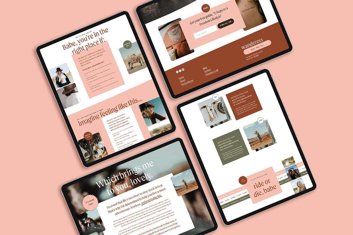 Wanderess Squarespace Site Template, a Squarespace Template by The Humanista Co. (Photo 2 of 12)