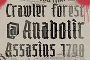 Armistice Condensed Blackletter, a Blackletter Font by Angin Studio (Thumbnail 12 of 17)